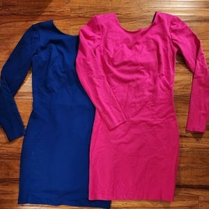 2 dresses w/ cute bow detail on back size small by Amanda Uprichard